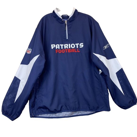 New England Patriots Jacket Coat Pullover Windbreaker Vintage